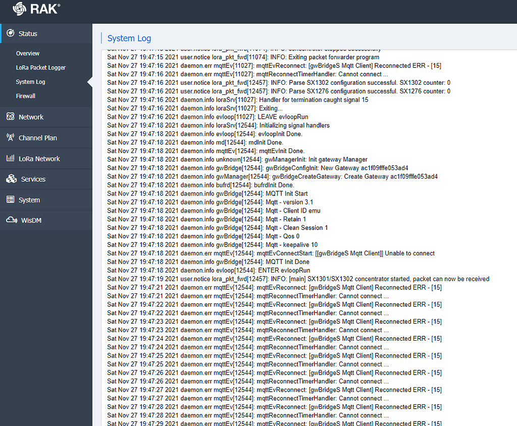 MQTT Connection Error 15 log - LPWAN Industrial Gateways ...